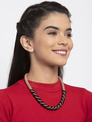 black brass short necklace - 17293150 - Standard Image - 4