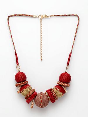 red brass short necklace - 17293152 - Standard Image - 2