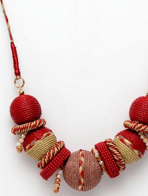 red brass short necklace - 17293152 - Standard Image - 3