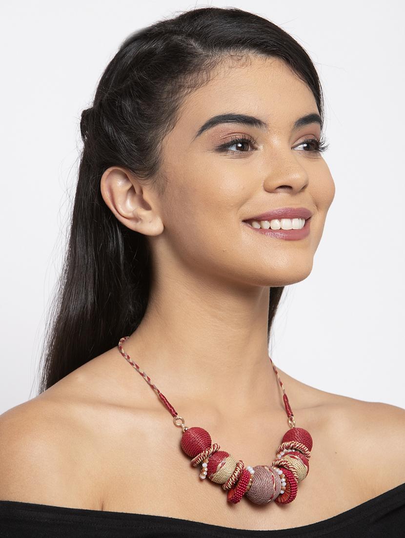 red brass short necklace - 17293152 - Zoom Image - 4