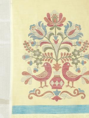 floral printed saree with blouse - 17293945 - Standard Image - 4