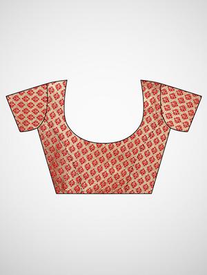 bandhani printed saree with blouse - 17293989 - Standard Image - 3