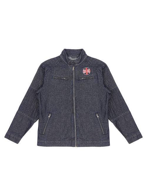 dark blue cotton blend bomber jackets - 17294232 - Standard Image - 1