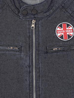 dark blue cotton blend bomber jackets - 17294232 - Standard Image - 3