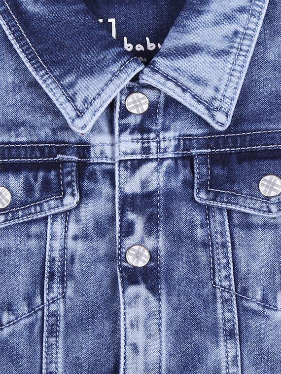 blue cotton blend bomber jackets & coat - 17294264 - Zoom Image - 3