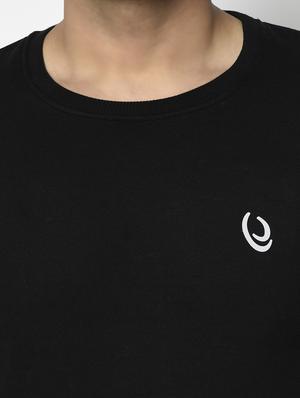 black solid sweatshirt - 17294319 - Standard Image - 5