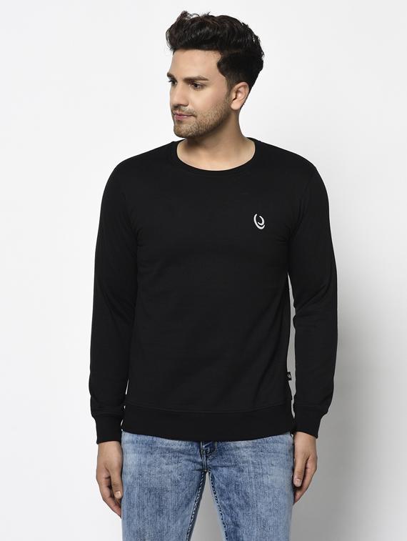 black solid sweatshirt - 17294319 - Zoom Image - 1