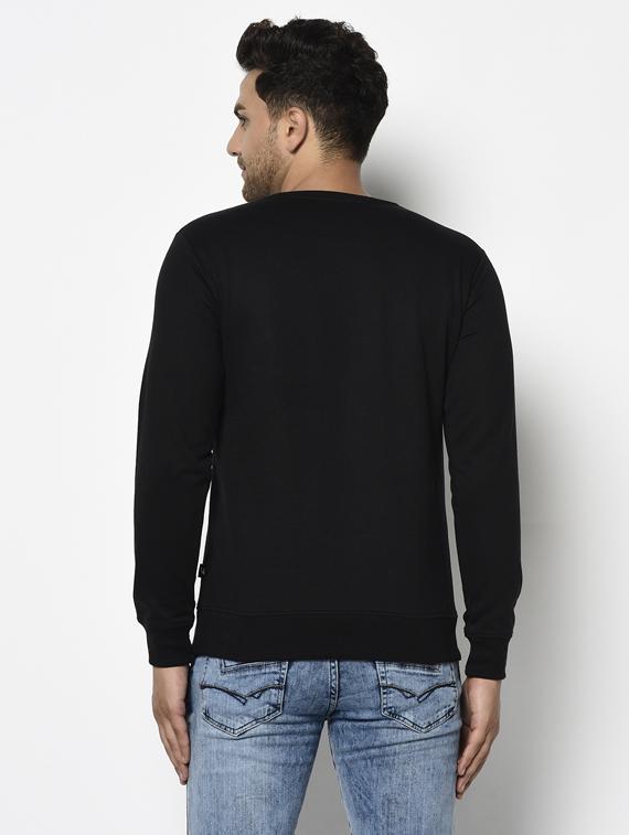 black solid sweatshirt - 17294319 - Zoom Image - 3