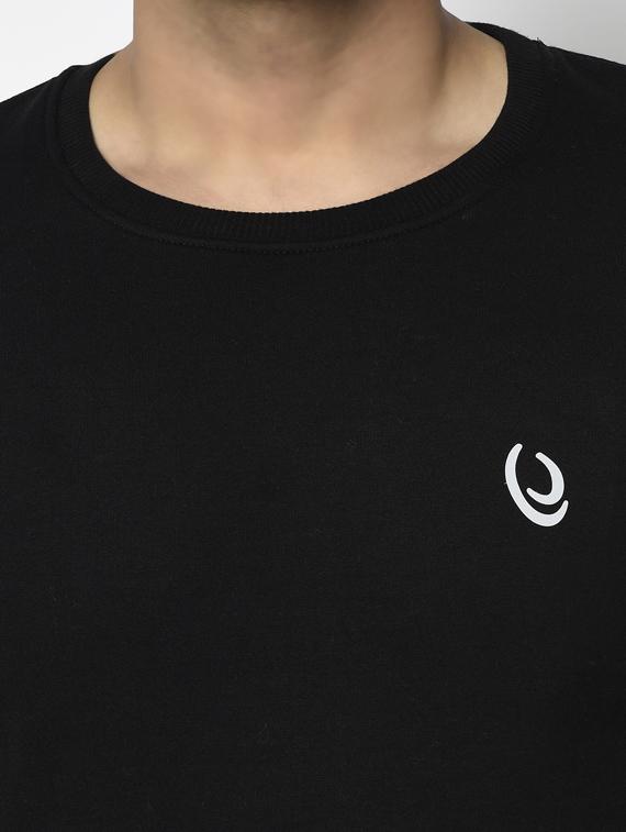 black solid sweatshirt - 17294319 - Zoom Image - 5