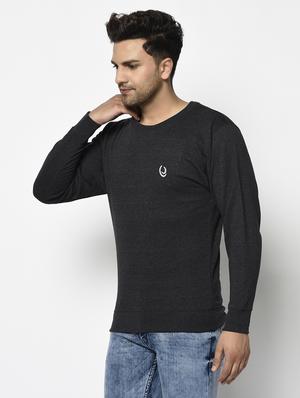 grey solid sweatshirt - 17294321 - Standard Image - 2