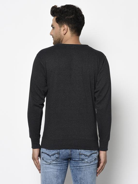 grey solid sweatshirt - 17294321 - Zoom Image - 3
