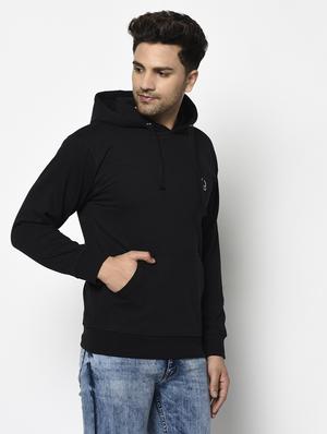 black solid sweatshirt - 17294332 - Standard Image - 2