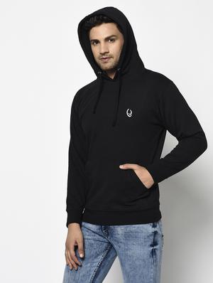 black solid sweatshirt - 17294332 - Standard Image - 3