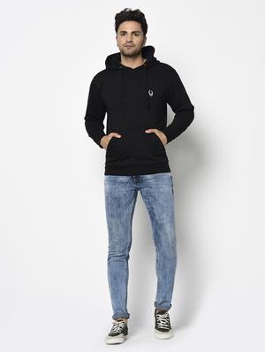 black solid sweatshirt - 17294332 - Standard Image - 5