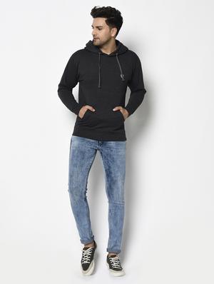 grey solid sweatshirt - 17294334 - Standard Image - 4