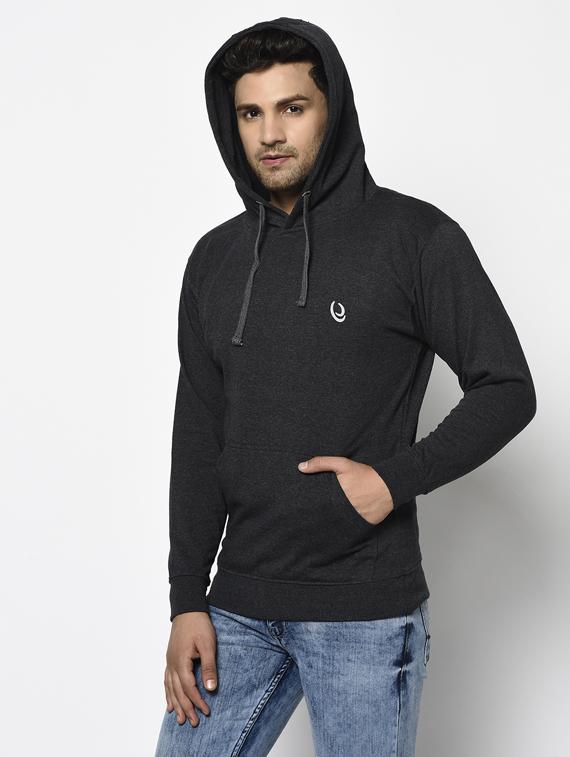 grey solid sweatshirt - 17294334 - Zoom Image - 2