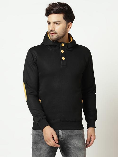 black solid sweatshirt - 17294339 - Standard Image - 1