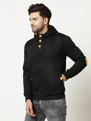 black solid sweatshirt - 17294339 - Standard Image - 2