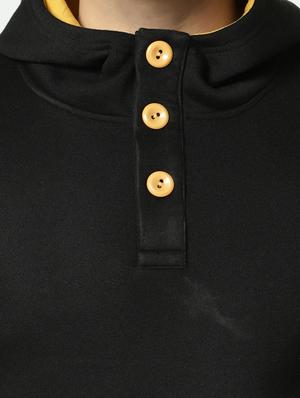 black solid sweatshirt - 17294339 - Standard Image - 5