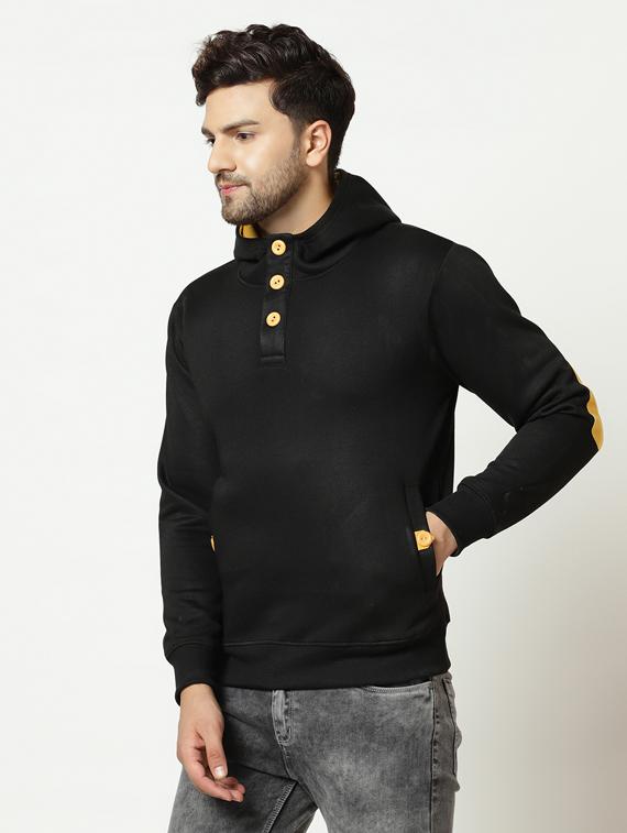 black solid sweatshirt - 17294339 - Zoom Image - 2