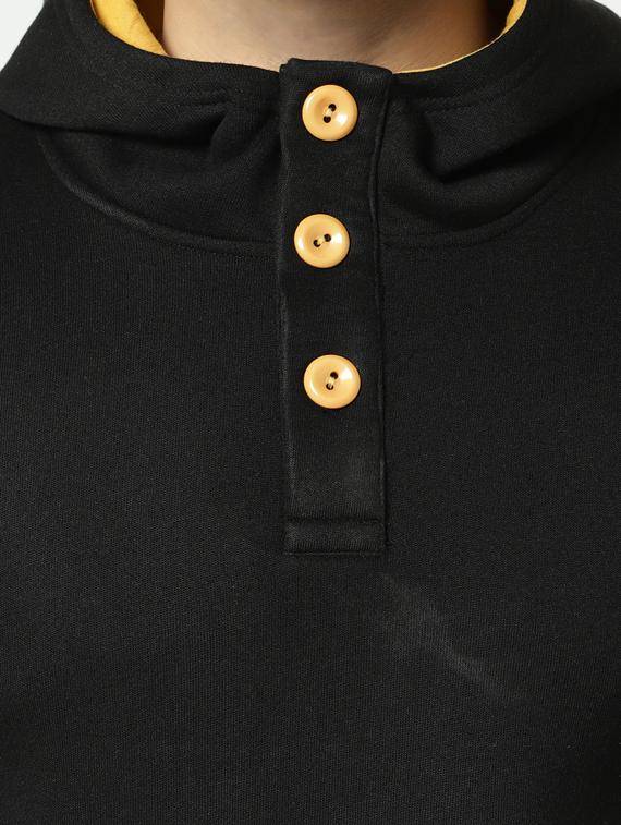 black solid sweatshirt - 17294339 - Zoom Image - 5