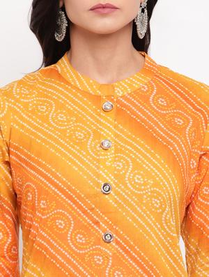 bandhani print kurta sharara set - 17295152 - Standard Image - 4