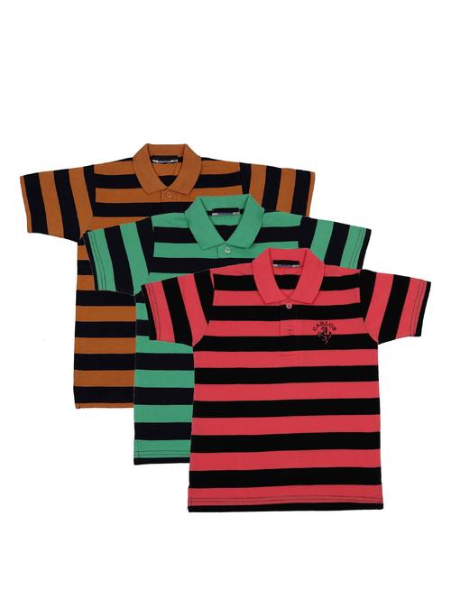 pack of 3 multi colored cotton t-shirt - 17295267 - Standard Image - 1