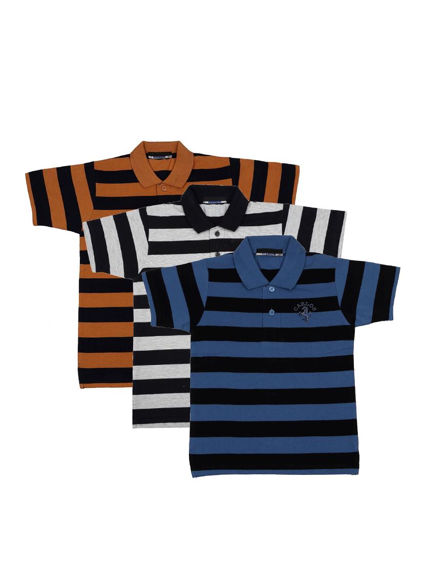 pack of 3 multi colored cotton t-shirt - 17295280 - Zoom Image - 1