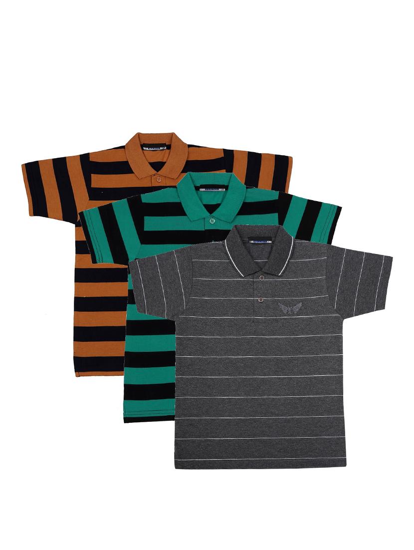pack of 3 multi colored cotton t-shirt - 17295283 - Zoom Image - 1