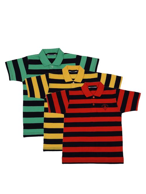 pack of 3 multi colored cotton t-shirt - 17295285 - Standard Image - 1