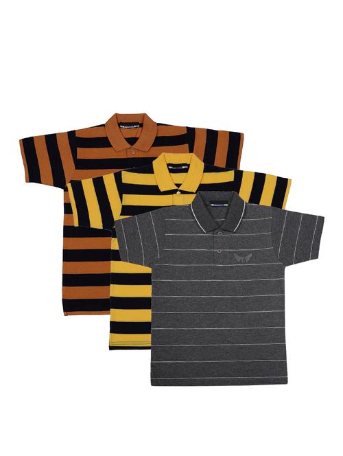 pack of 3 multi colored cotton t-shirt - 17295293 - Standard Image - 1