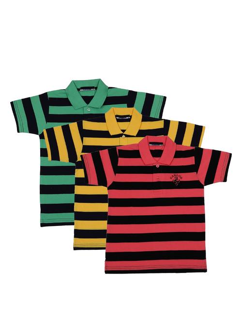 pack of 3 multi colored cotton t-shirt - 17295297 - Standard Image - 1