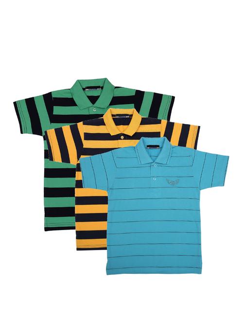 pack of 3 multi colored cotton t-shirt - 17295299 - Standard Image - 1