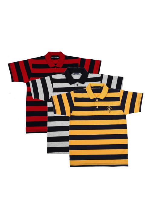 pack of 3 multi colored cotton t-shirt - 17295312 - Standard Image - 1