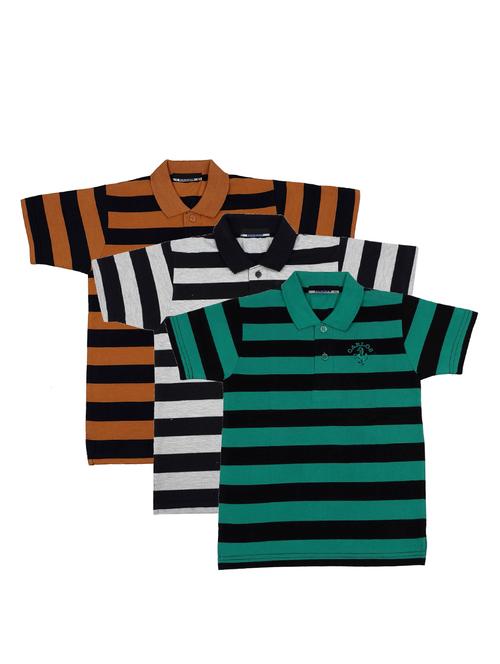 pack of 3 multi colored cotton t-shirt - 17295316 - Standard Image - 1