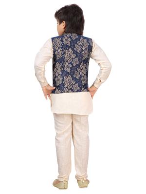 blue cotton kurta sets kurtas & set - 17295596 - Standard Image - 3