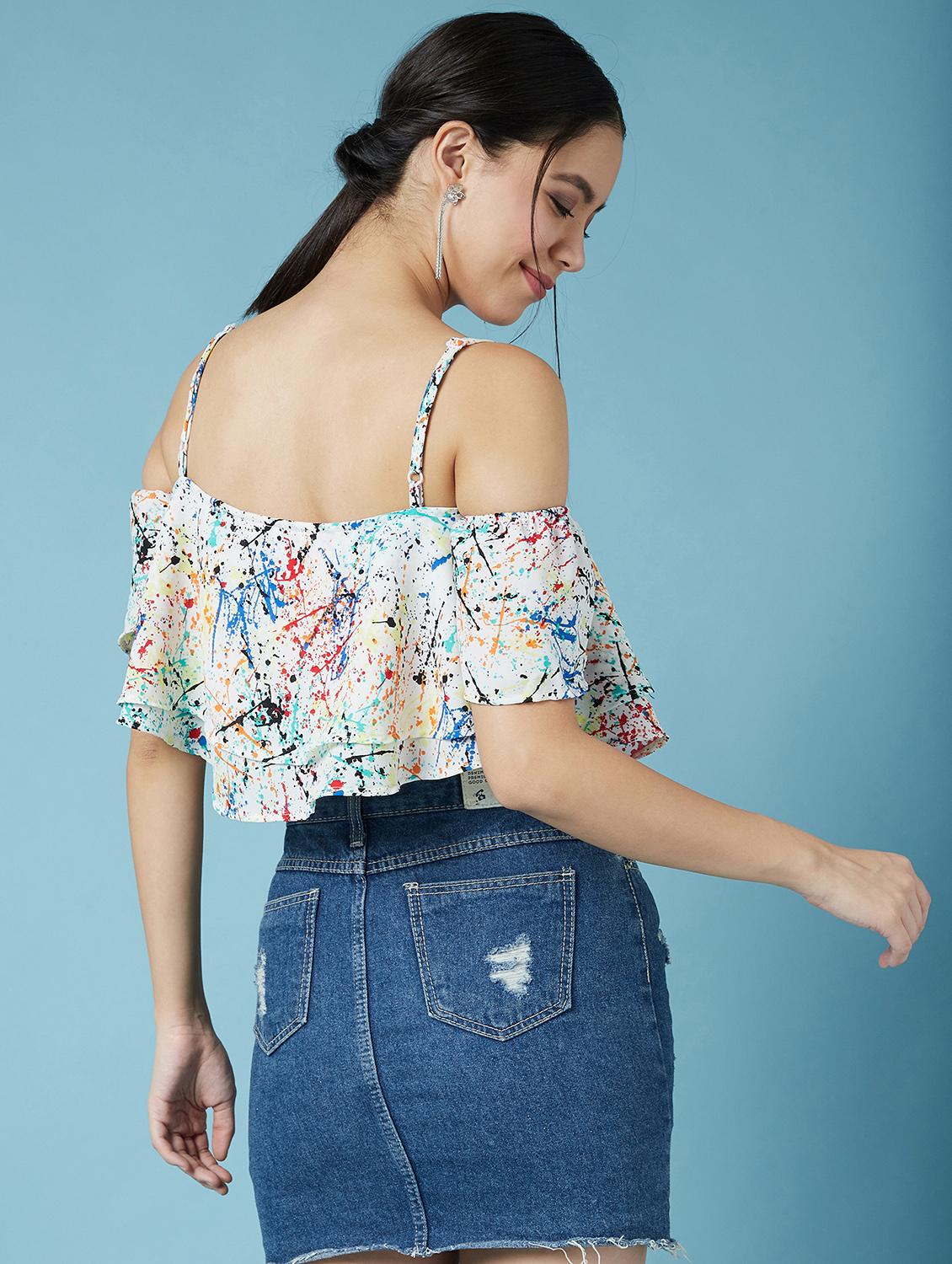 color splash crop top - 17295719 - Zoom Image - 2