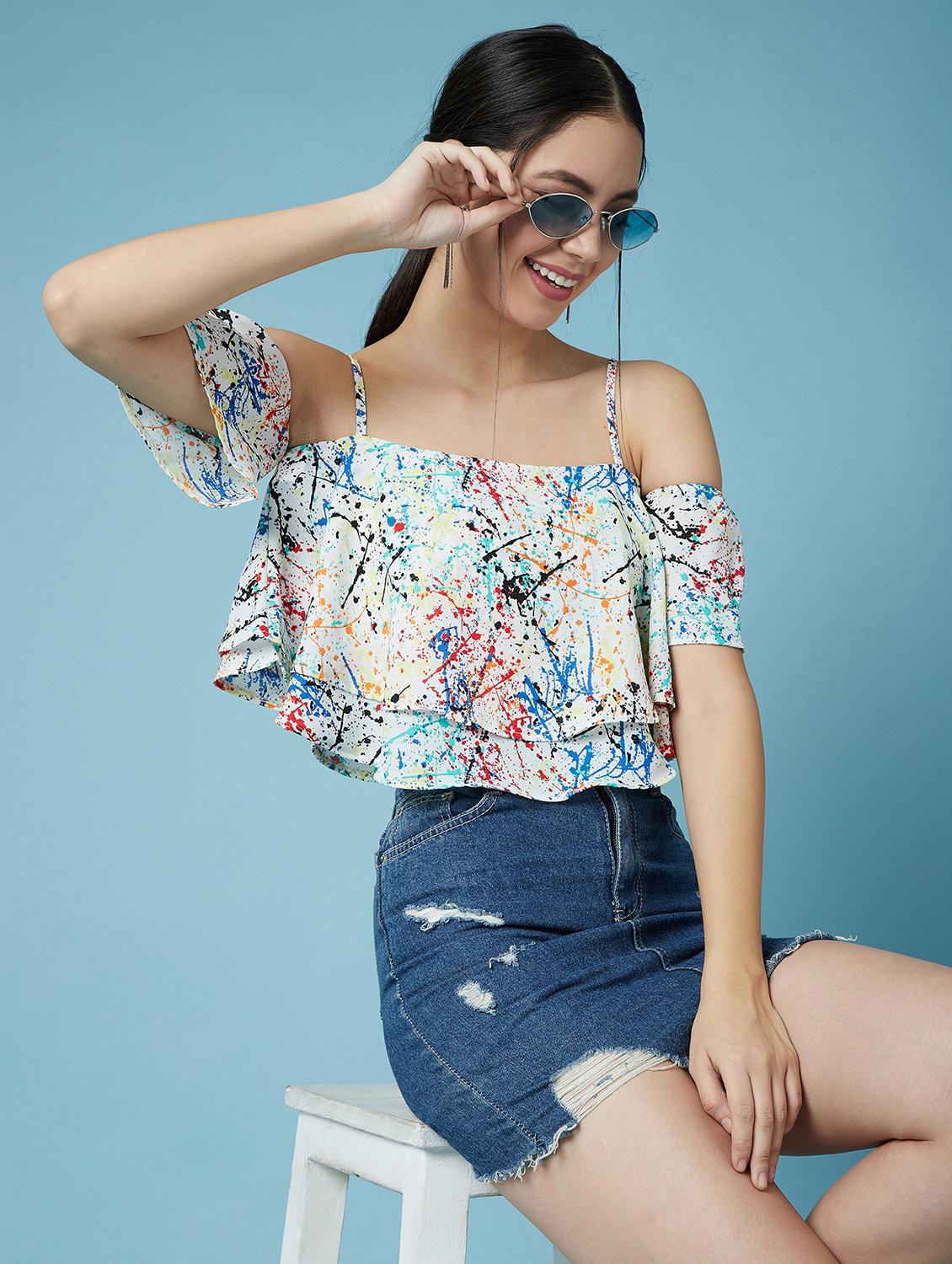 color splash crop top - 17295719 - Zoom Image - 3