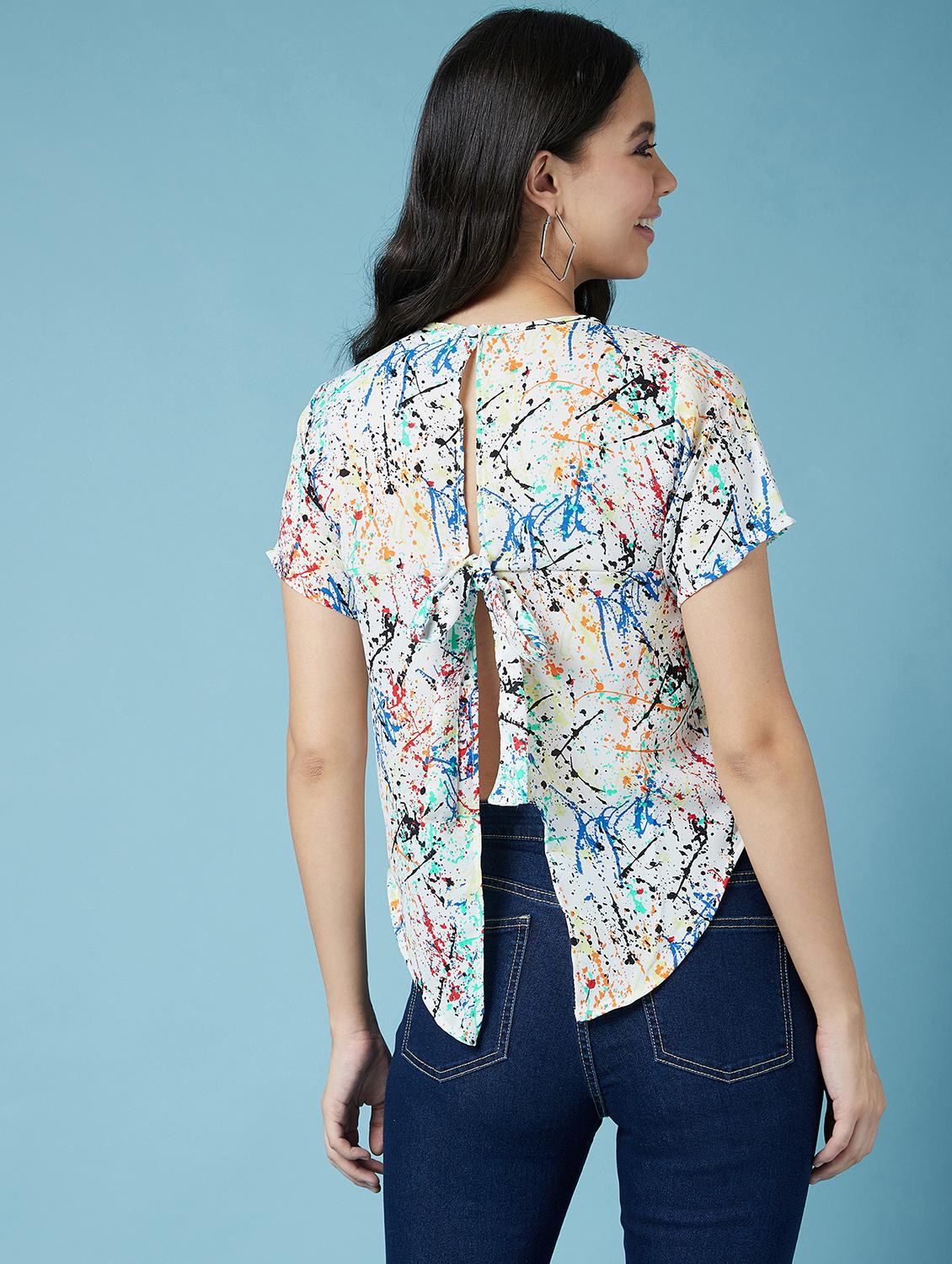 color splash crop top - 17295720 - Zoom Image - 3