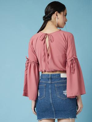 bell sleeves blosuon top - 17295723 - Standard Image - 3