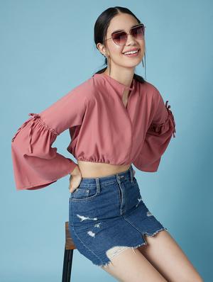 bell sleeves blosuon top - 17295723 - Standard Image - 4