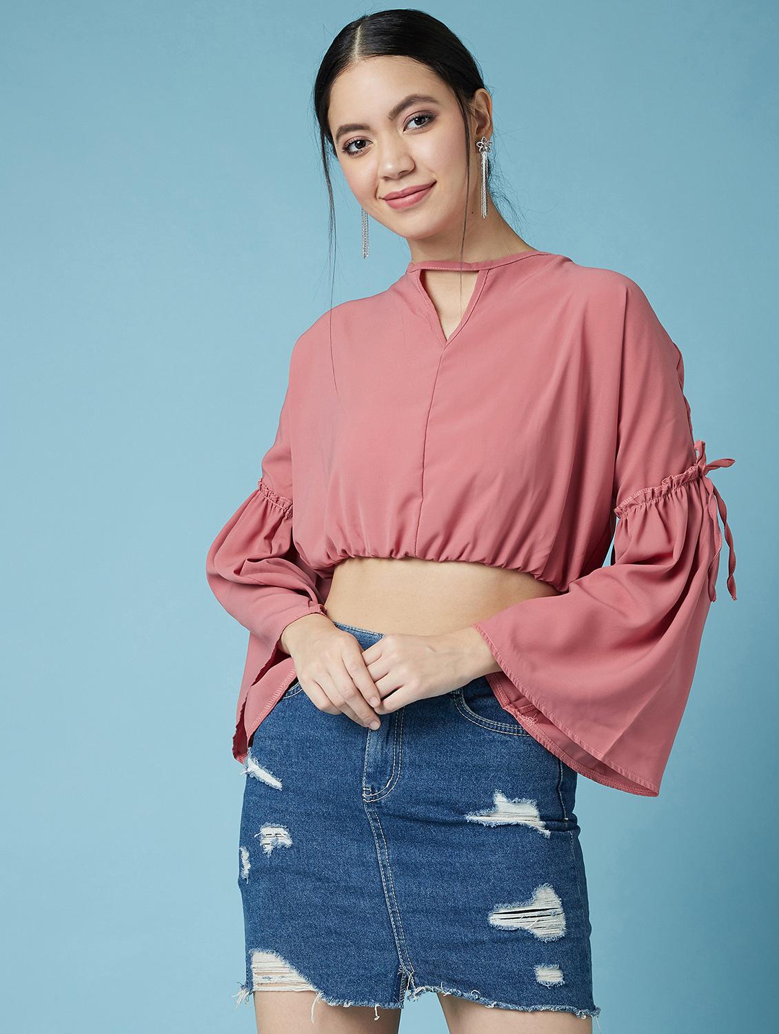 bell sleeves blosuon top - 17295723 - Zoom Image - 1