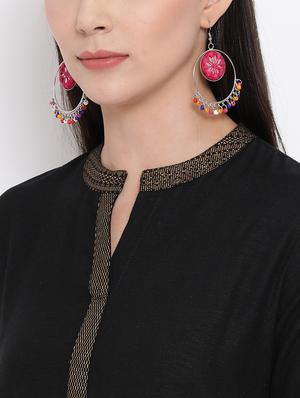 foil print straight kurta - 17295895 - Standard Image - 5