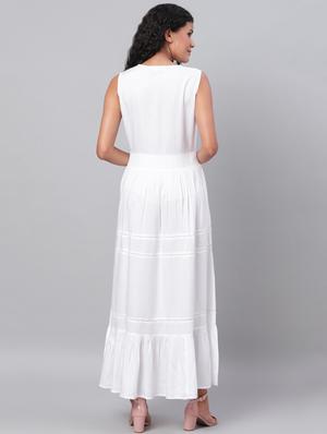 v neck maxi dress - 17296434 - Standard Image - 3