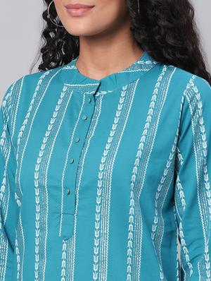 striped kurta pant set - 17296457 - Standard Image - 4