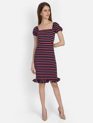 striped bodycon dress - 17296487 - Standard Image - 2