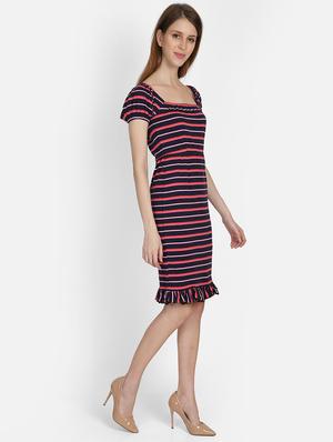 striped bodycon dress - 17296487 - Standard Image - 3