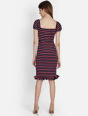 striped bodycon dress - 17296487 - Standard Image - 4