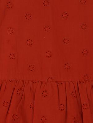 orange cotton blend frock - 17297520 - Standard Image - 3