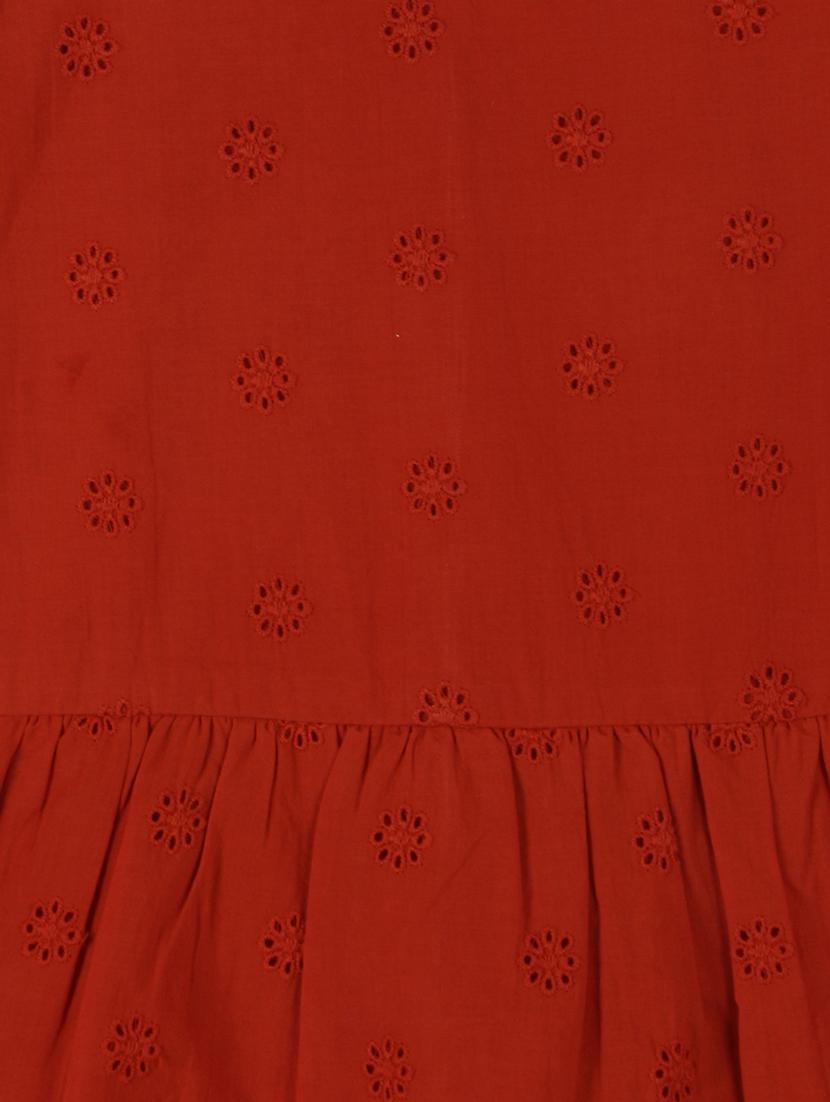 orange cotton blend frock - 17297520 - Zoom Image - 3